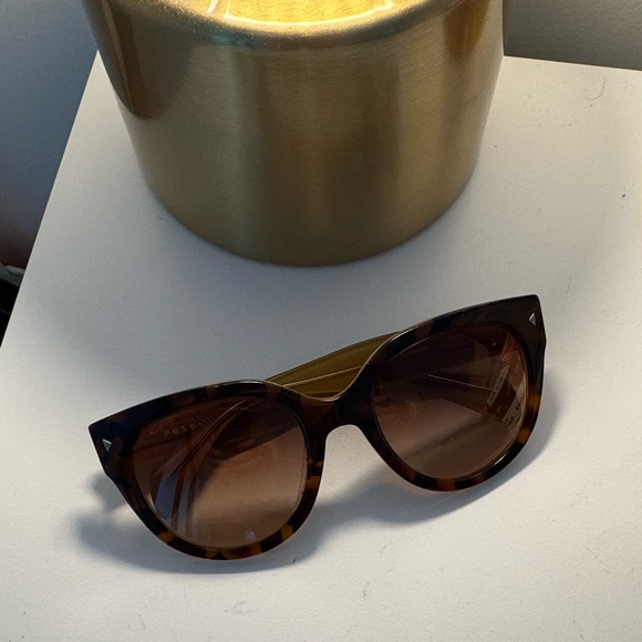 Prada Brown Tortoiseshell Cat Eye Sunglasses (Gradient Lens) - Picture 1 of 7